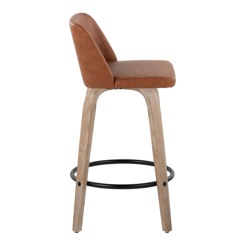 Toriano 26" Fixed-Height Counter Stool - Set of 2