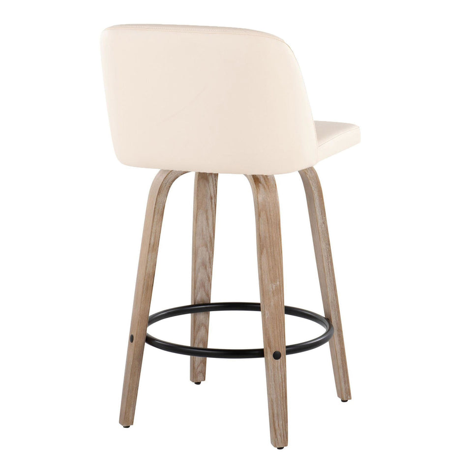 Toriano 26" Fixed-Height Counter Stool - Set of 2