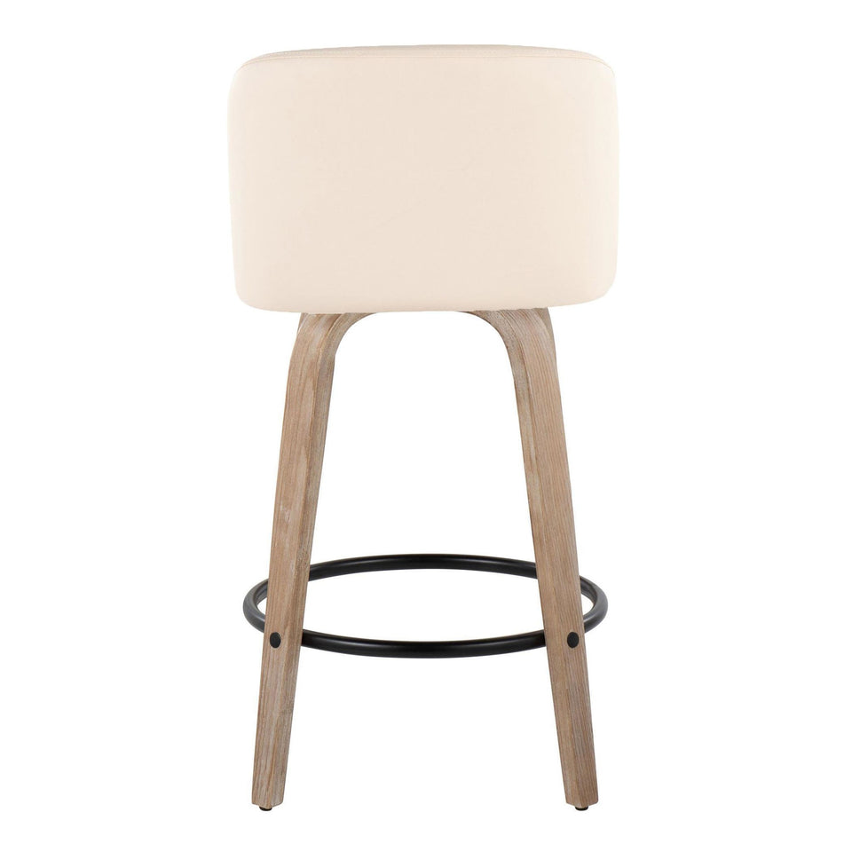 Toriano 26" Fixed-Height Counter Stool - Set of 2