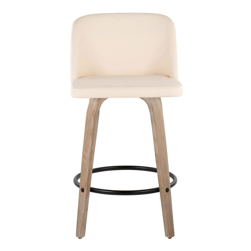Toriano 26" Fixed-Height Counter Stool - Set of 2
