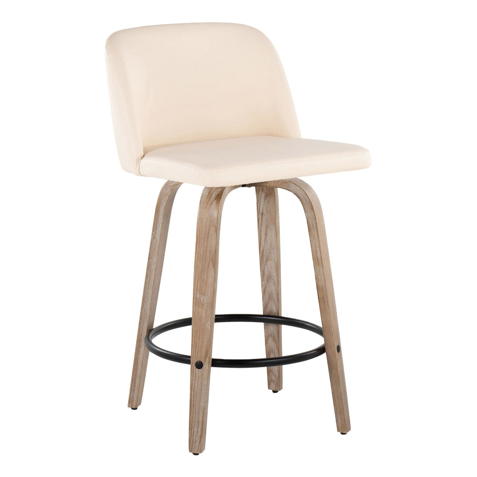 Toriano 26" Fixed-Height Counter Stool - Set of 2