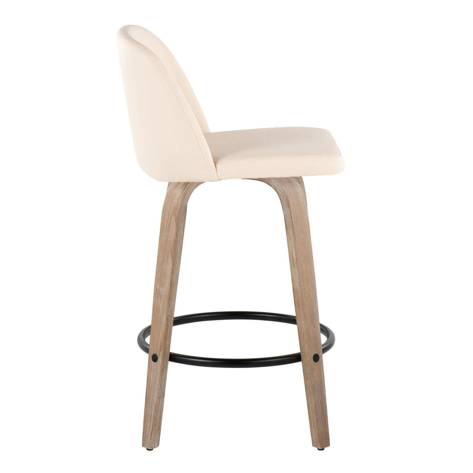 Toriano 26" Fixed-Height Counter Stool - Set of 2