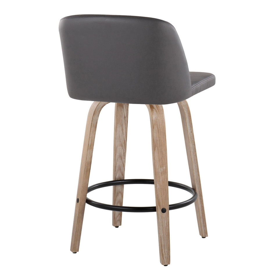 Toriano 26" Fixed-Height Counter Stool - Set of 2