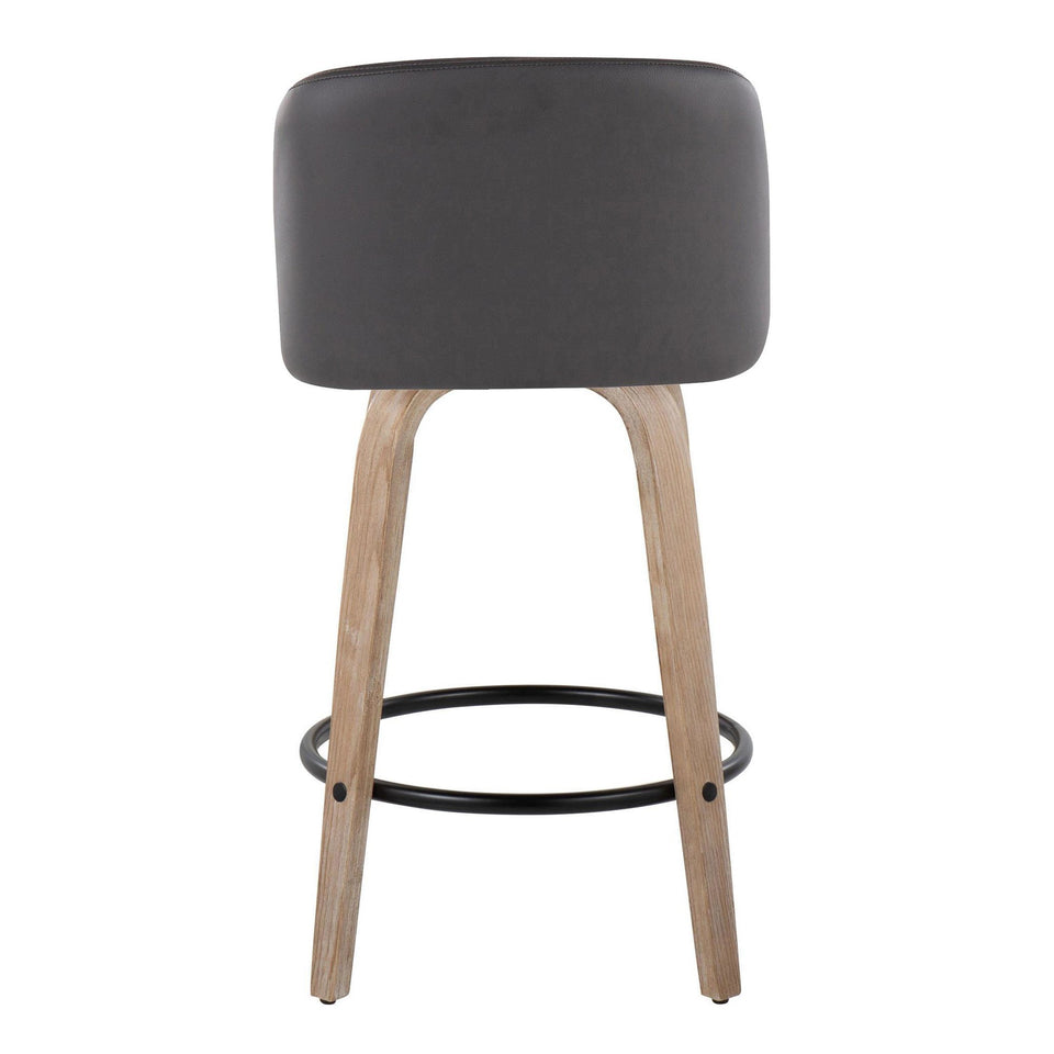 Toriano 26" Fixed-Height Counter Stool - Set of 2