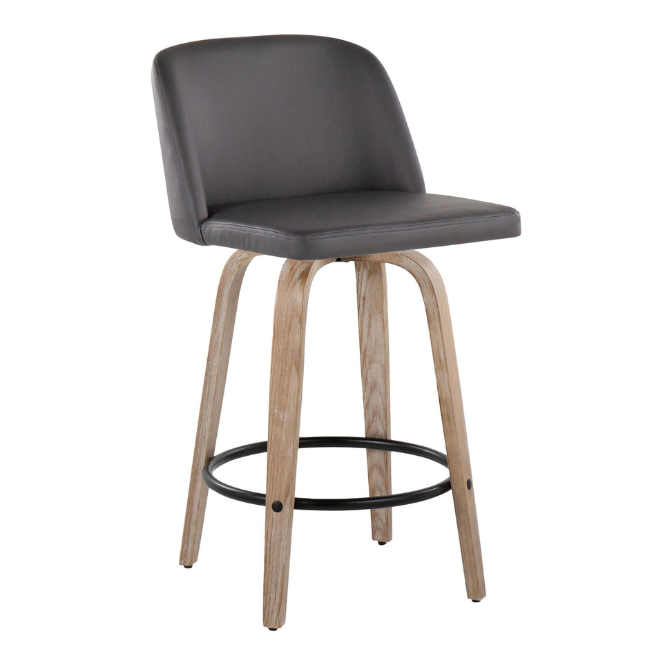 Toriano 26" Fixed-Height Counter Stool - Set of 2