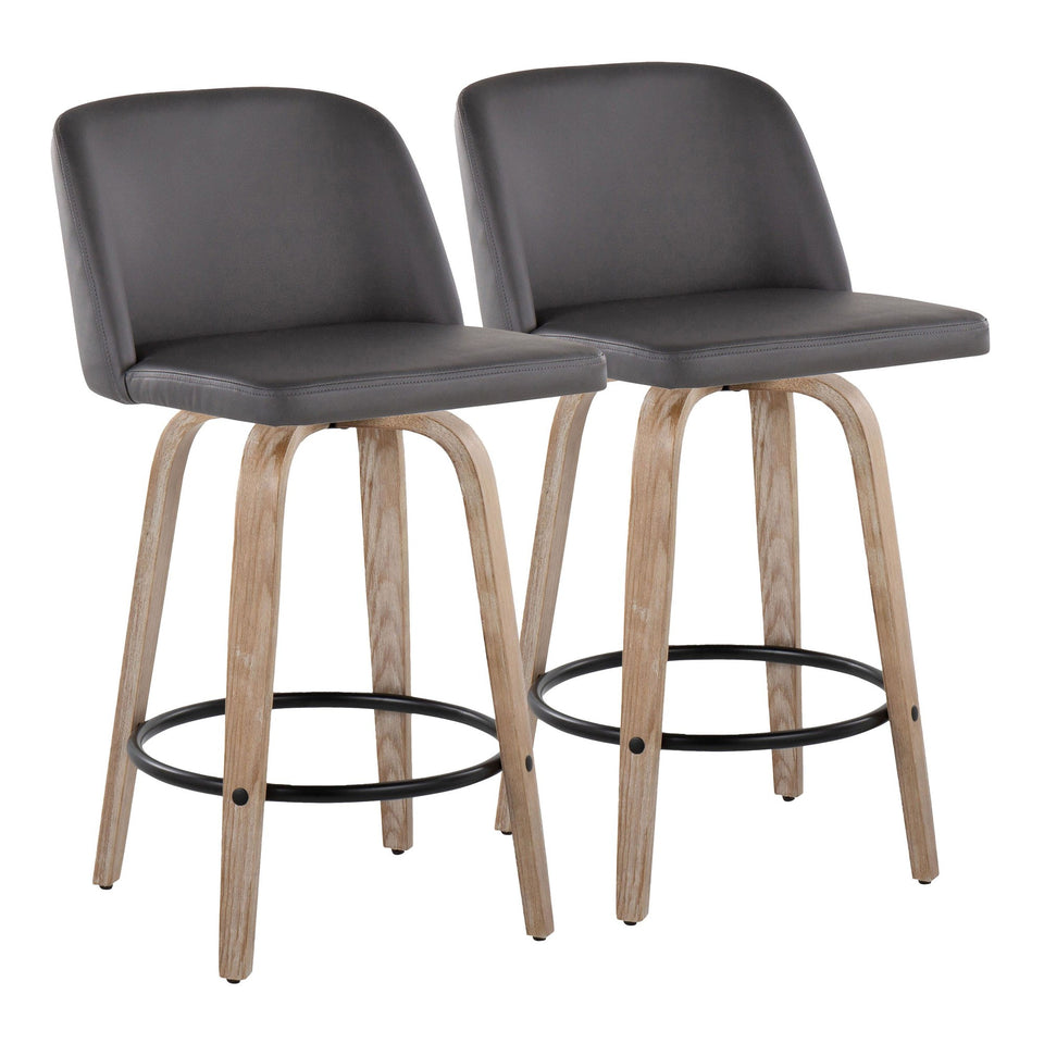 Toriano 26" Fixed-Height Counter Stool - Set of 2