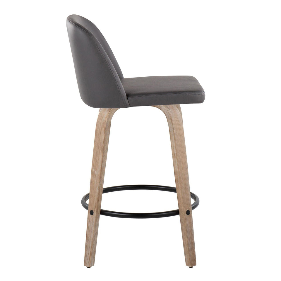 Toriano 26" Fixed-Height Counter Stool - Set of 2
