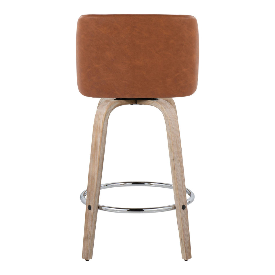 Toriano 26" Fixed-Height Counter Stool - Set of 2