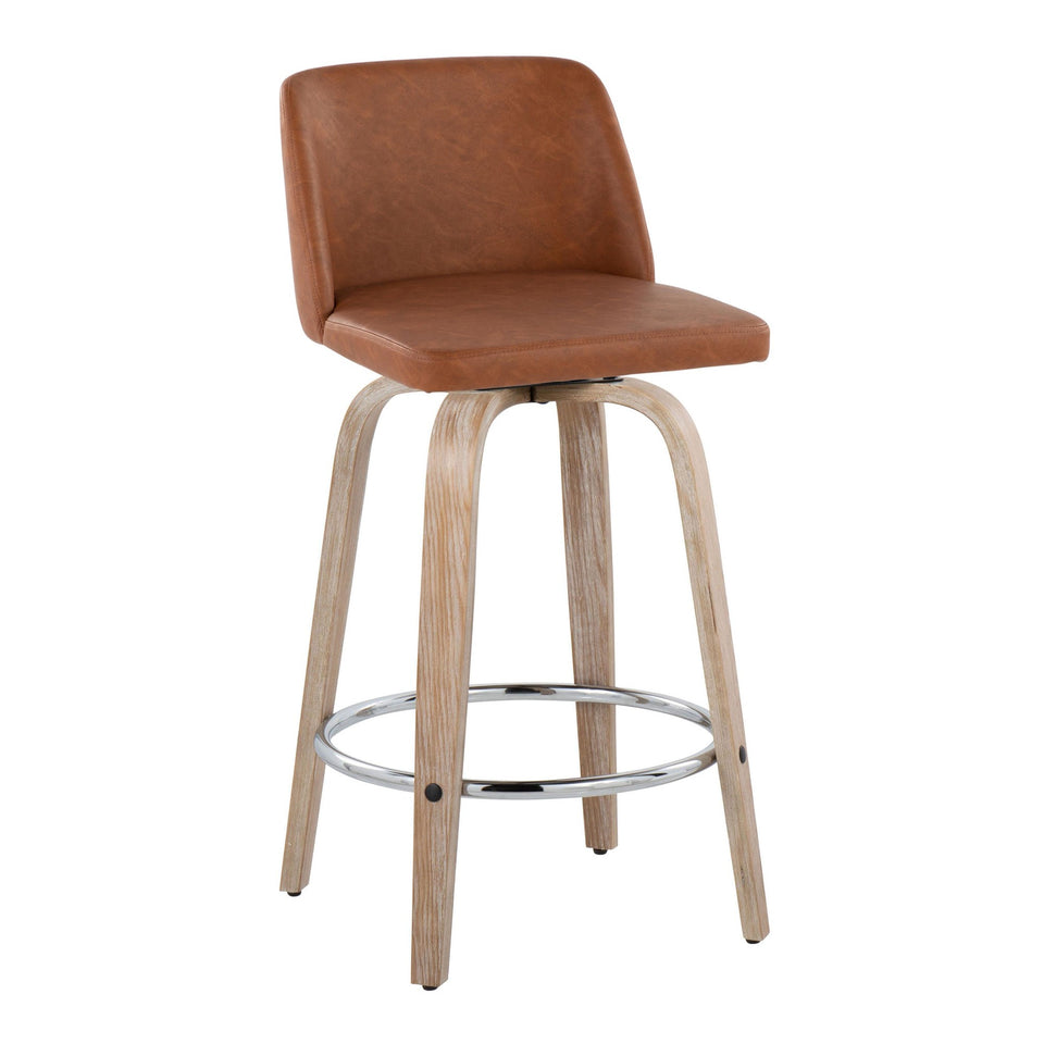 Toriano 26" Fixed-Height Counter Stool - Set of 2