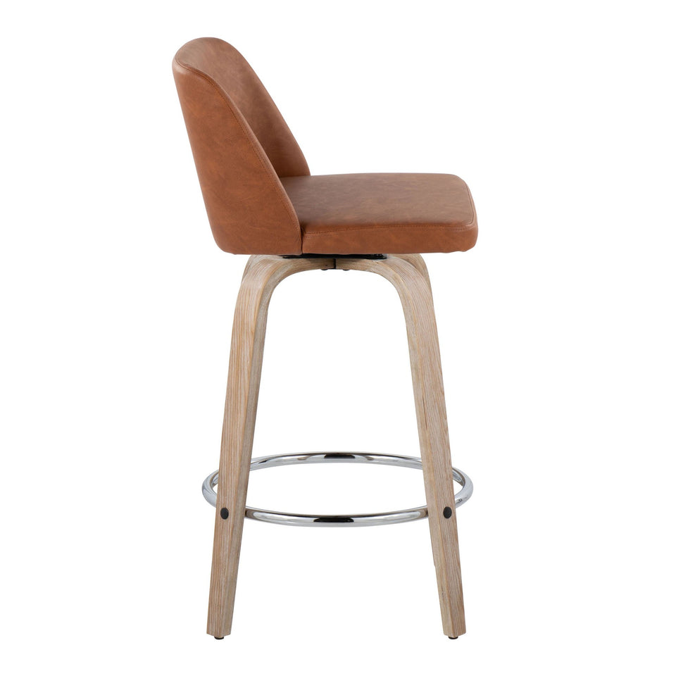 Toriano 26" Fixed-Height Counter Stool - Set of 2