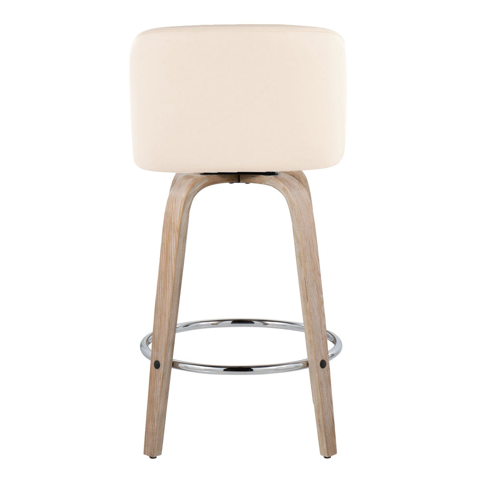 Toriano 26" Fixed-Height Counter Stool - Set of 2