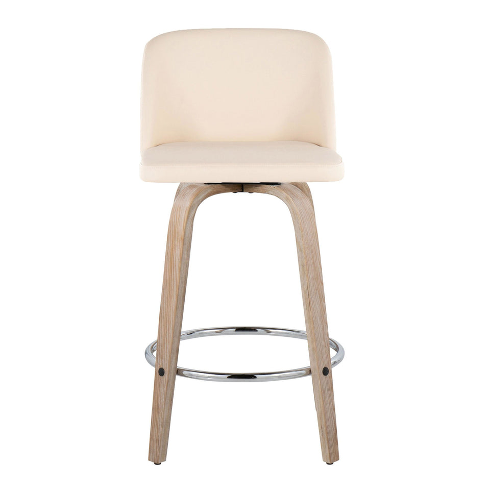 Toriano 26" Fixed-Height Counter Stool - Set of 2