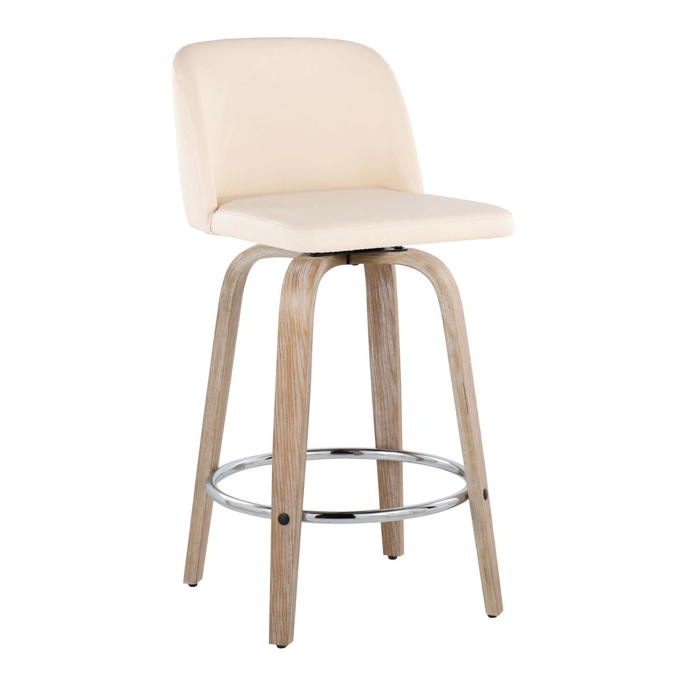 Toriano 26" Fixed-Height Counter Stool - Set of 2