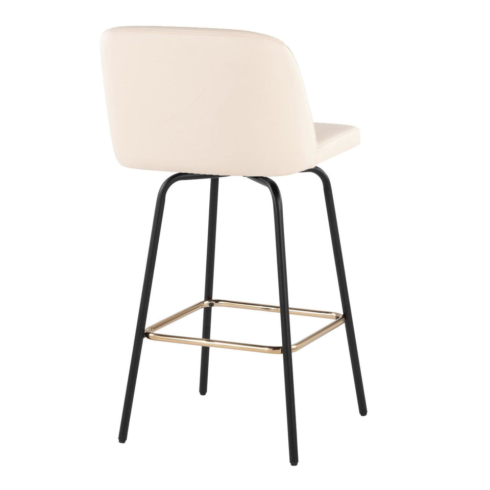 Toriano 26" Fixed-Height Counter Stool - Set of 2