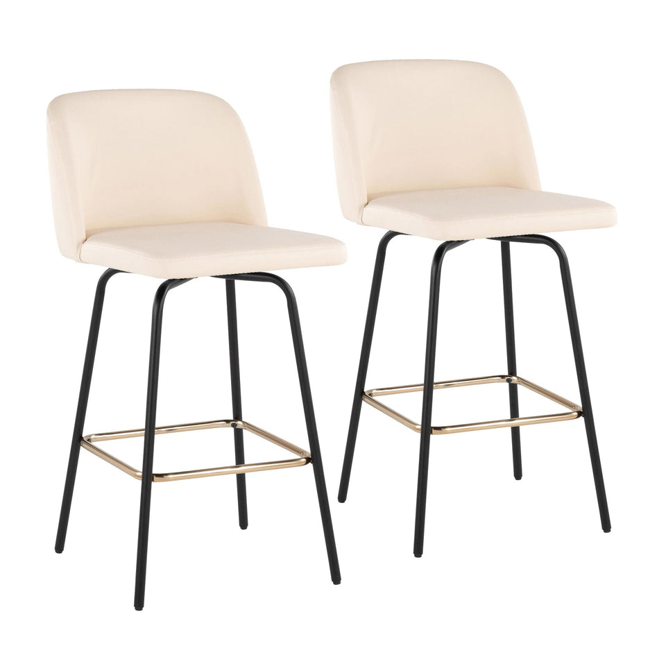 Toriano 26" Fixed-Height Counter Stool - Set of 2