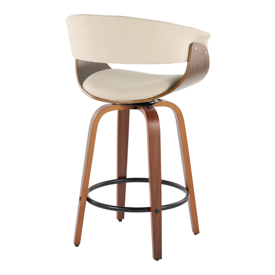 Vintage Mod 26" Fixed-Height Counter Stool - Set of 2