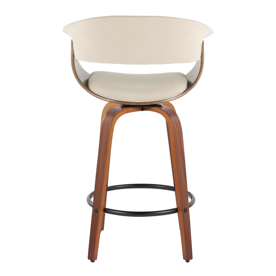 Vintage Mod 26" Fixed-Height Counter Stool - Set of 2
