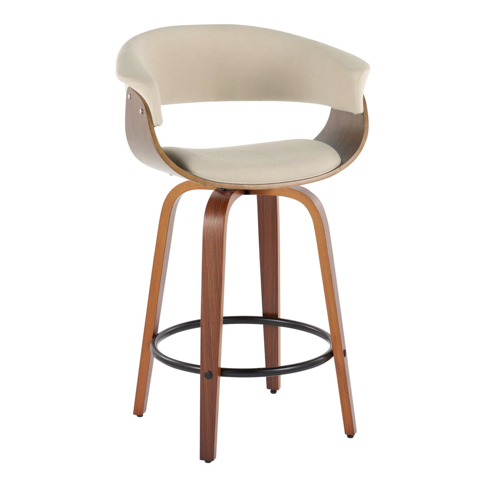 Vintage Mod 26" Fixed-Height Counter Stool - Set of 2