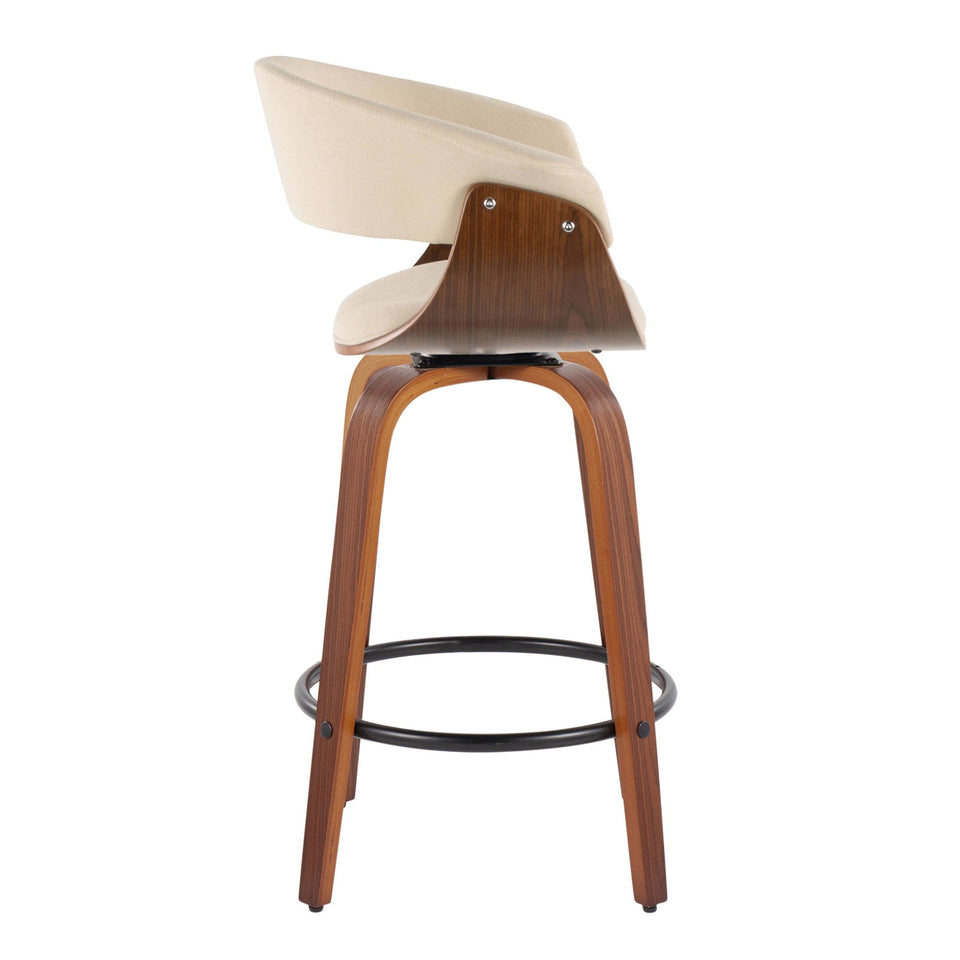 Vintage Mod 26" Fixed-Height Counter Stool - Set of 2