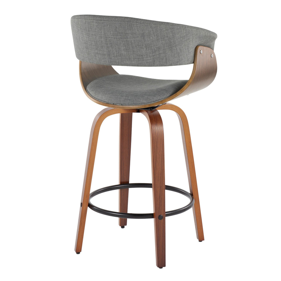 Vintage Mod 26" Fixed-Height Counter Stool - Set of 2