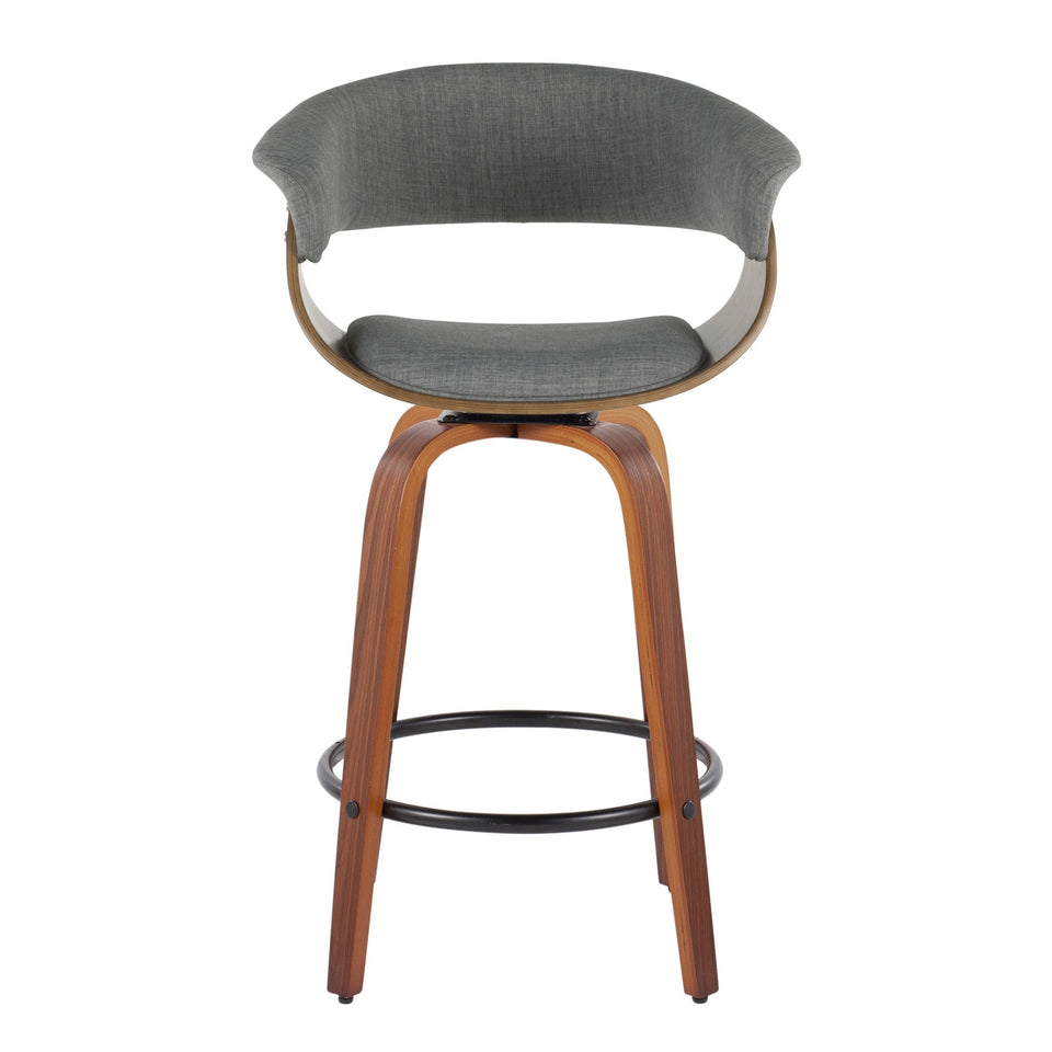 Vintage Mod 26" Fixed-Height Counter Stool - Set of 2