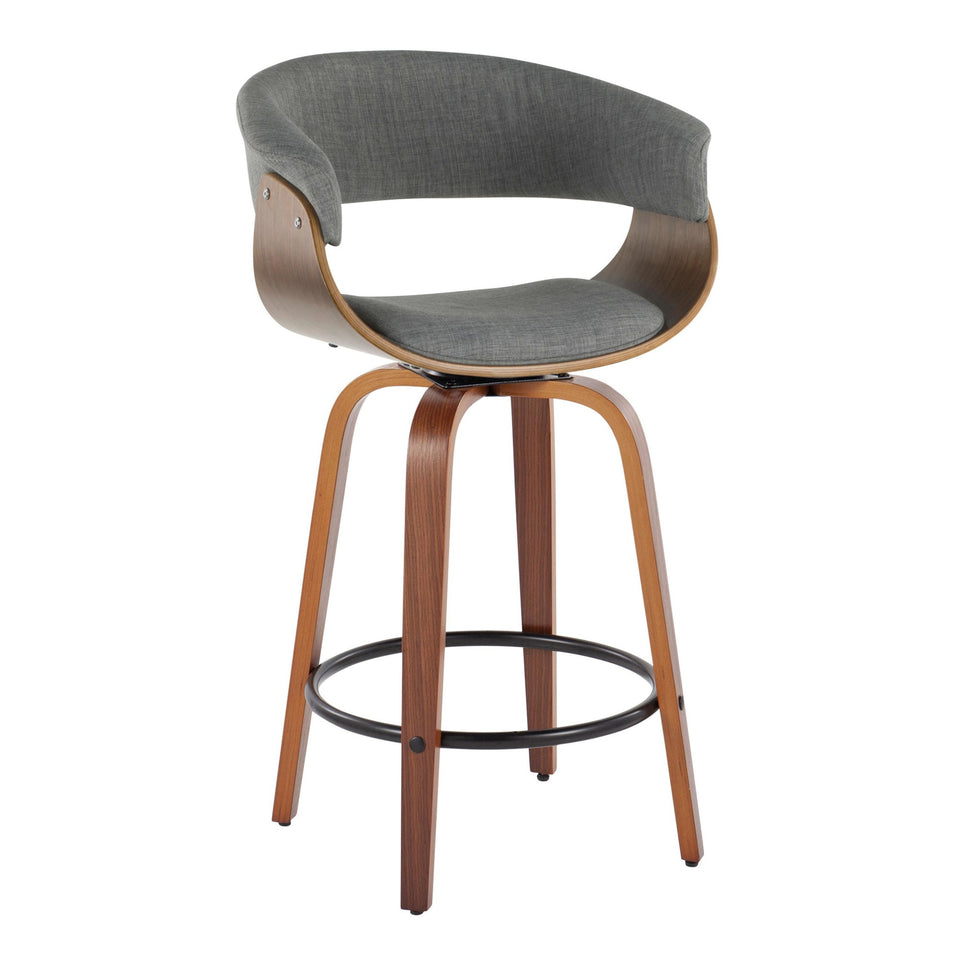 Vintage Mod 26" Fixed-Height Counter Stool - Set of 2