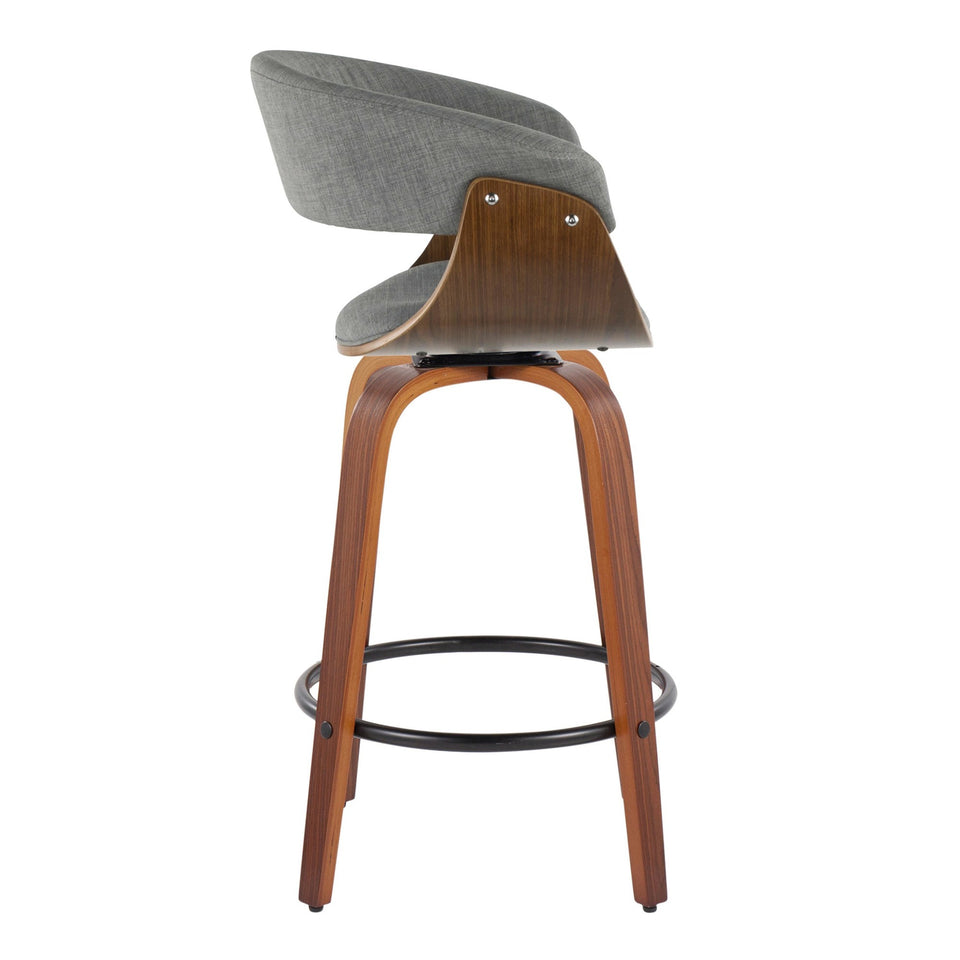 Vintage Mod 26" Fixed-Height Counter Stool - Set of 2