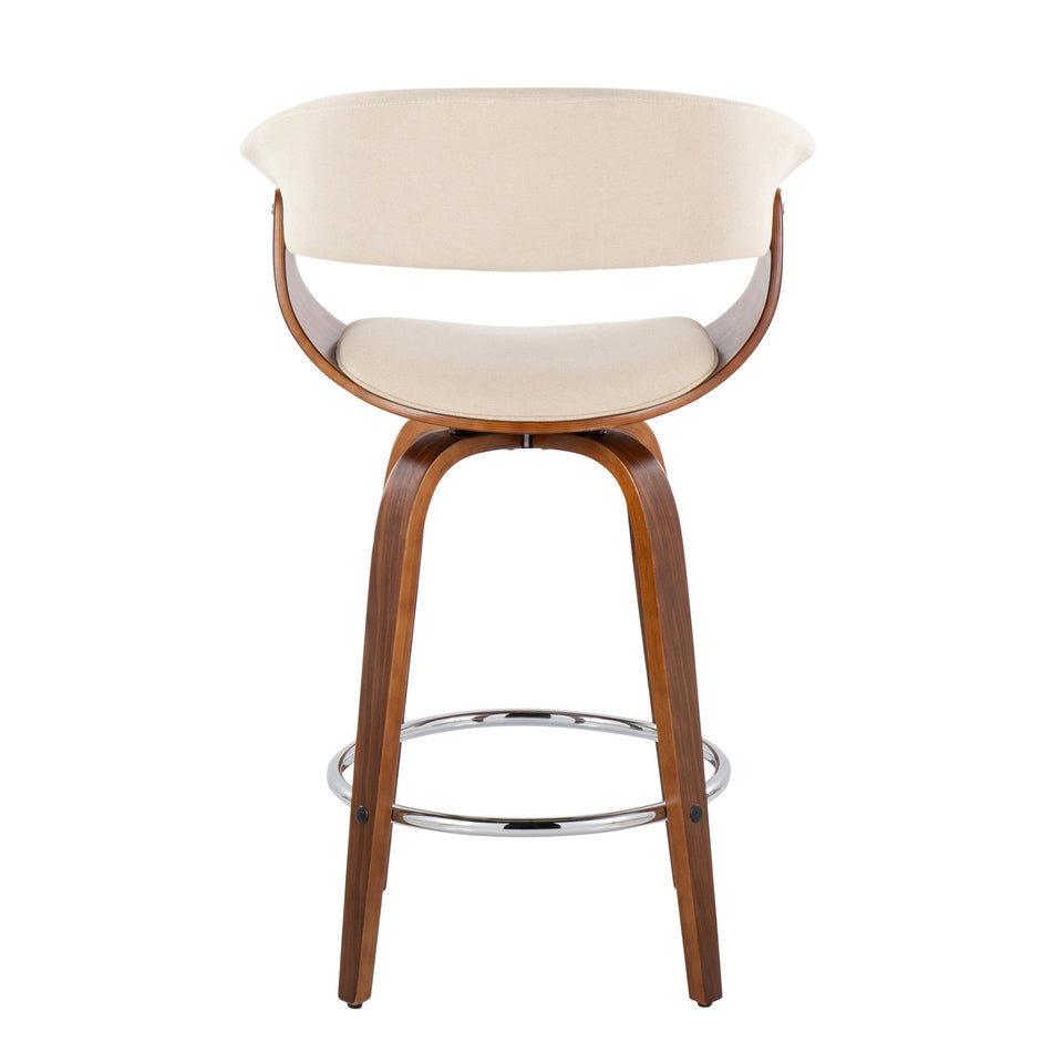 Vintage Mod 26" Fixed-Height Counter Stool - Set of 2