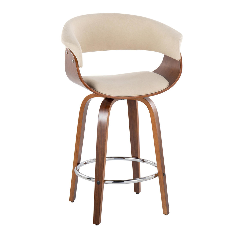 Vintage Mod 26" Fixed-Height Counter Stool - Set of 2