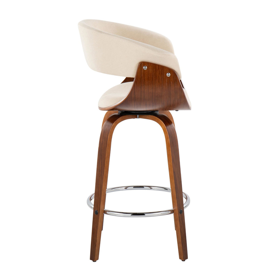 Vintage Mod 26" Fixed-Height Counter Stool - Set of 2