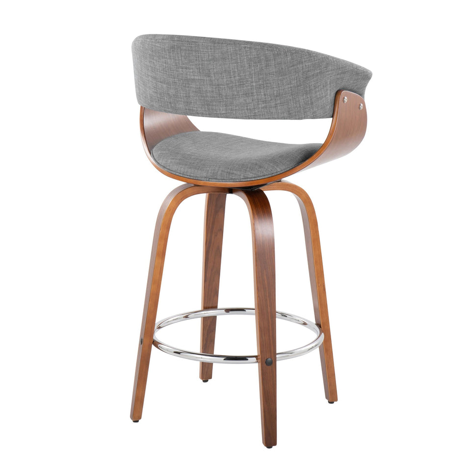 Vintage Mod 26" Fixed-Height Counter Stool - Set of 2