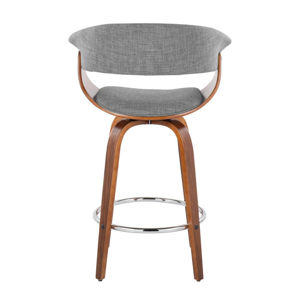 Vintage Mod 26" Fixed-Height Counter Stool - Set of 2