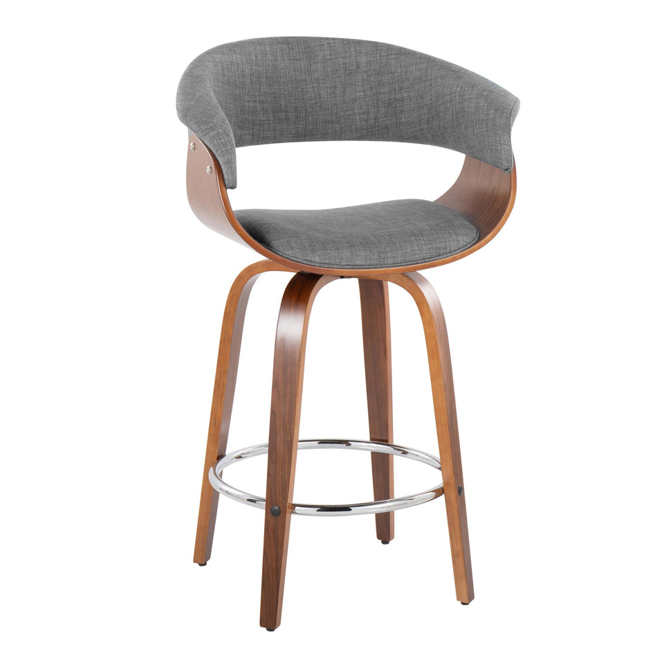 Vintage Mod 26" Fixed-Height Counter Stool - Set of 2