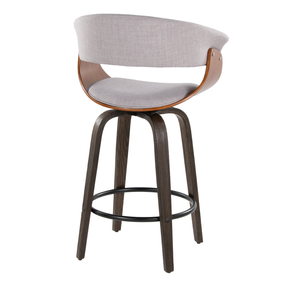 Vintage Mod 26" Fixed-Height Counter Stool - Set of 2