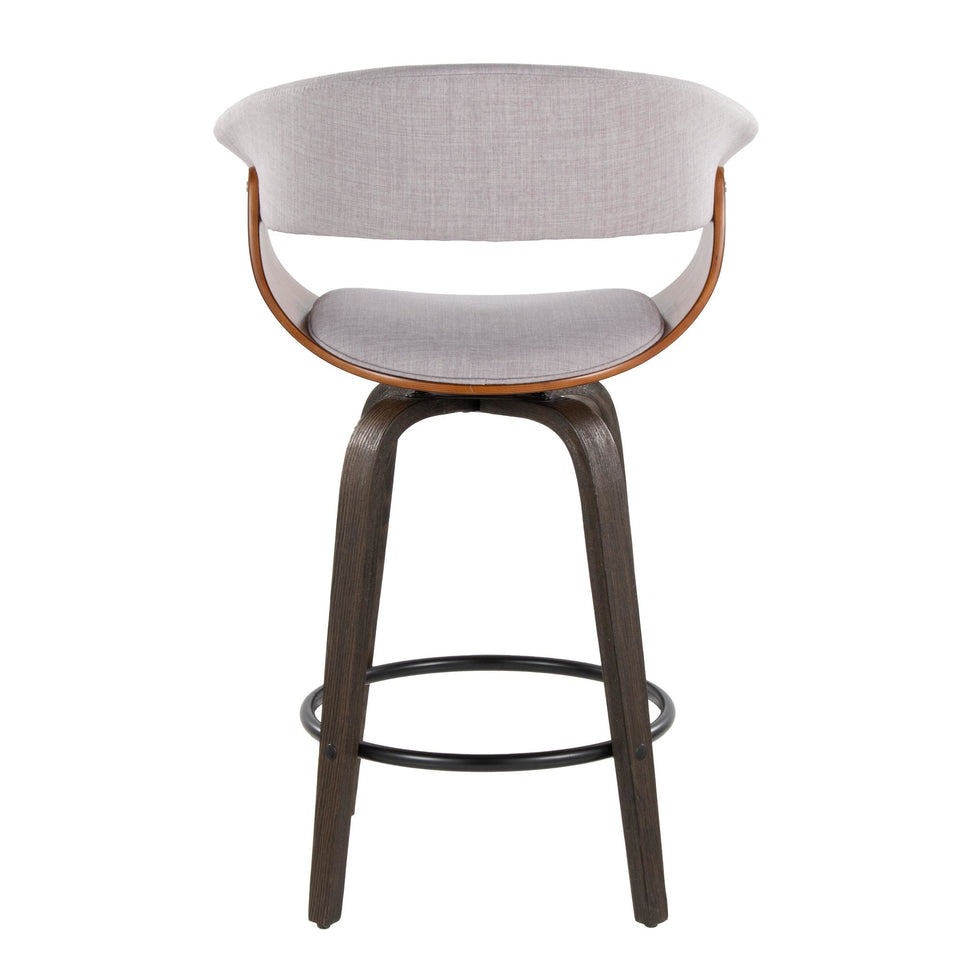 Vintage Mod 26" Fixed-Height Counter Stool - Set of 2
