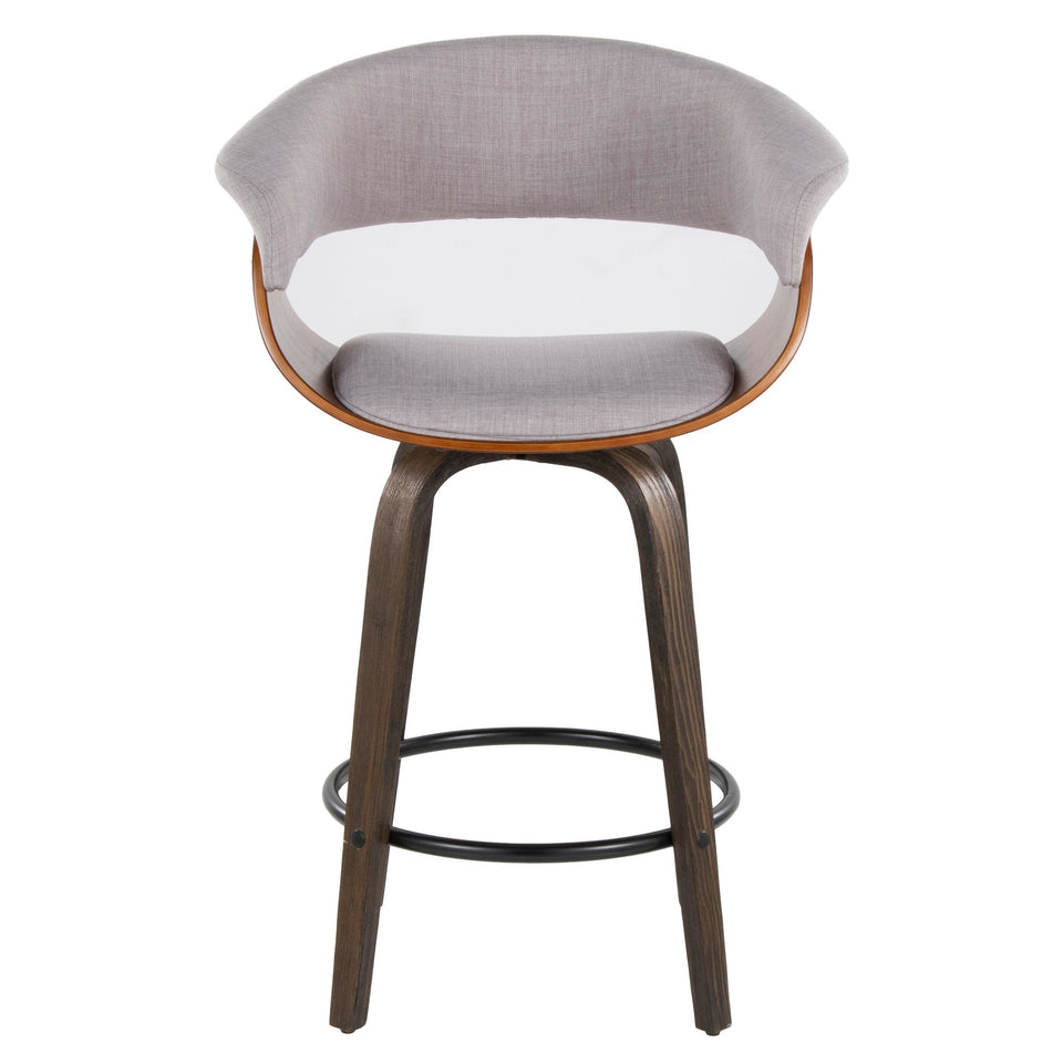 Vintage Mod 26" Fixed-Height Counter Stool - Set of 2