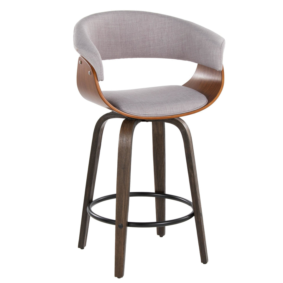 Vintage Mod 26" Fixed-Height Counter Stool - Set of 2