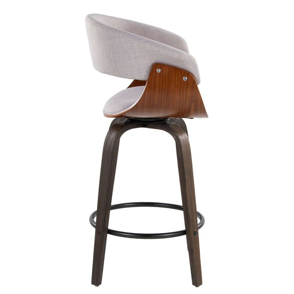 Vintage Mod 26" Fixed-Height Counter Stool - Set of 2