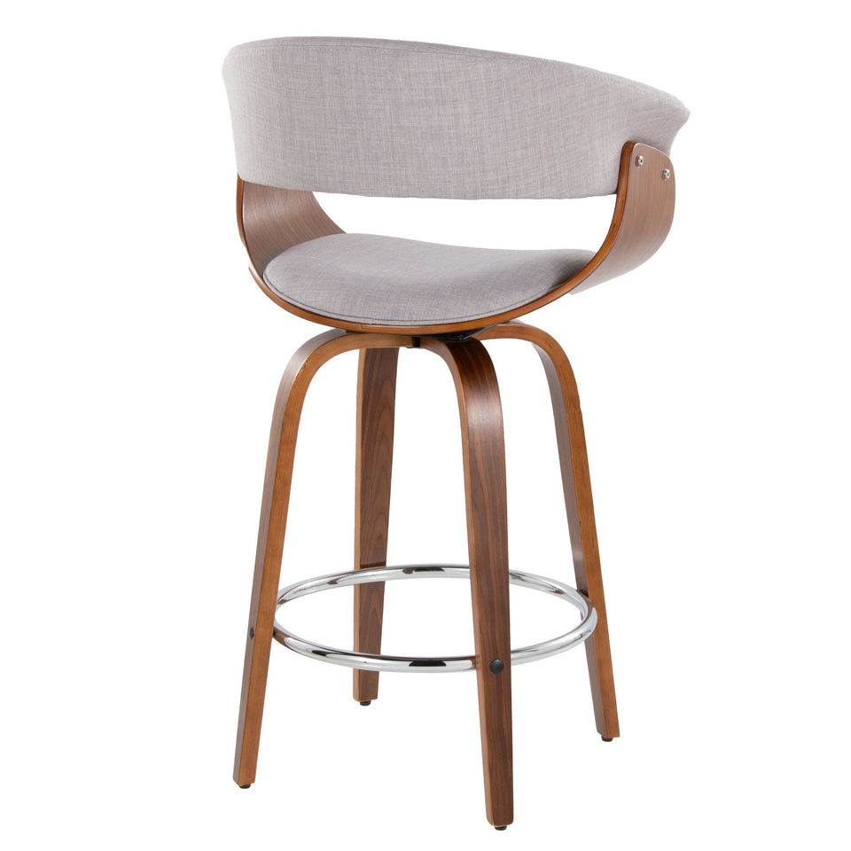 Vintage Mod 26" Fixed-Height Counter Stool - Set of 2