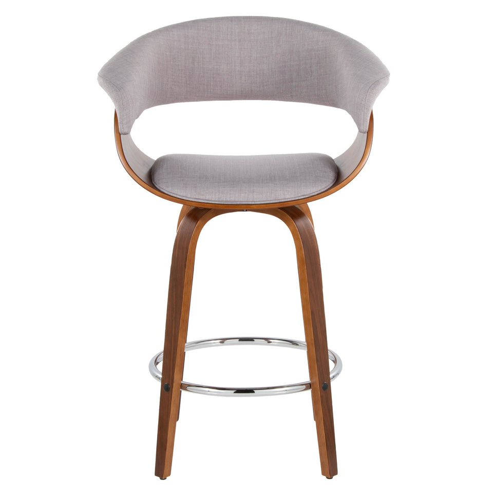 Vintage Mod 26" Fixed-Height Counter Stool - Set of 2