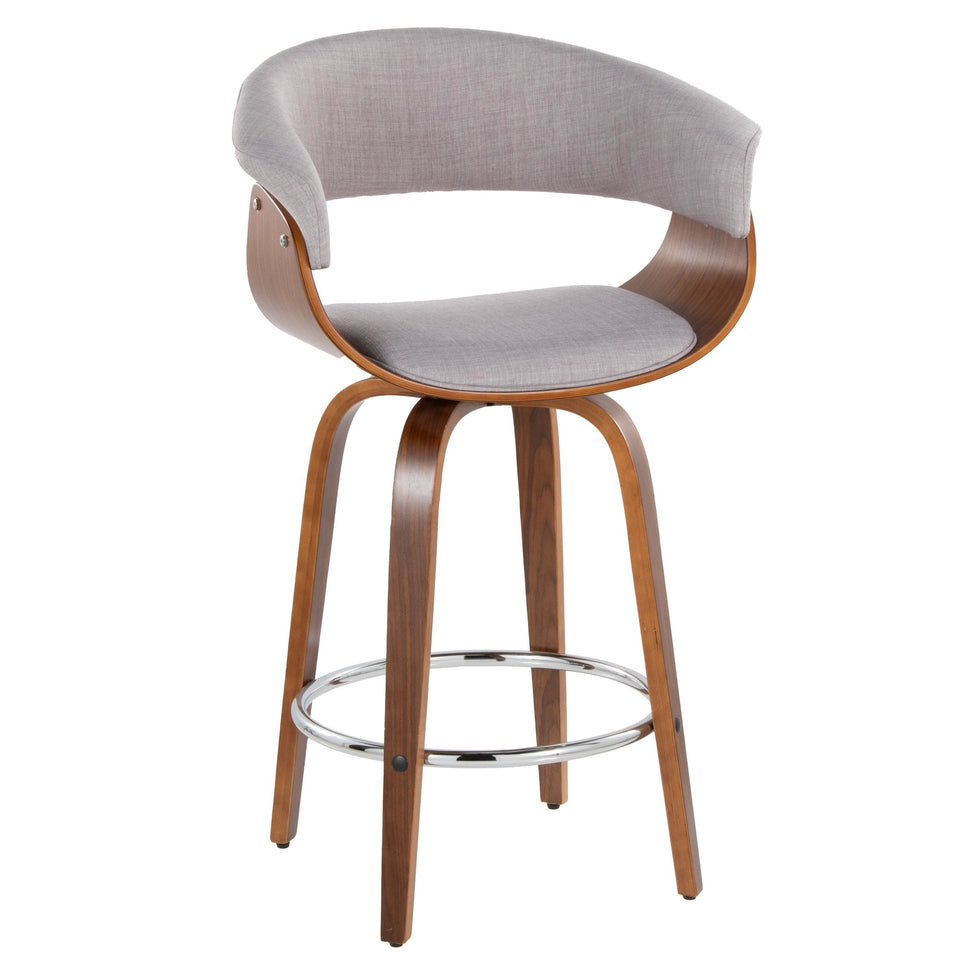 Vintage Mod 26" Fixed-Height Counter Stool - Set of 2