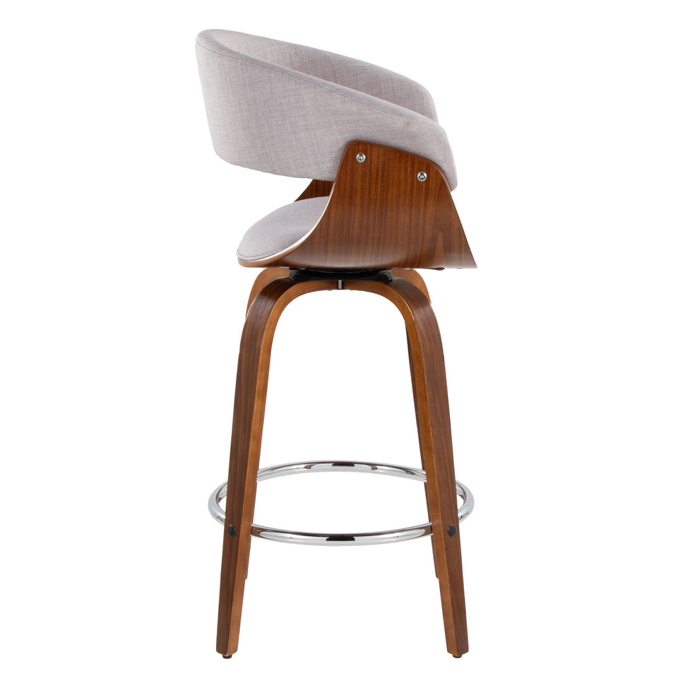Vintage Mod 26" Fixed-Height Counter Stool - Set of 2