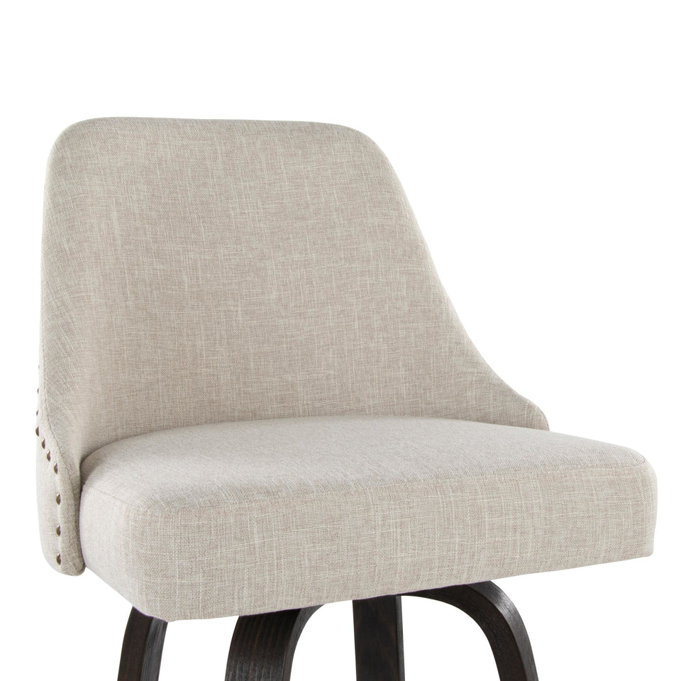 Studded Marcel 27" Fixed-Height Counter Stool - Set of 2