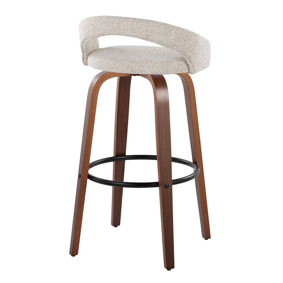Grotto Upholstered 30" Fixed-Height Barstool - Set of 2
