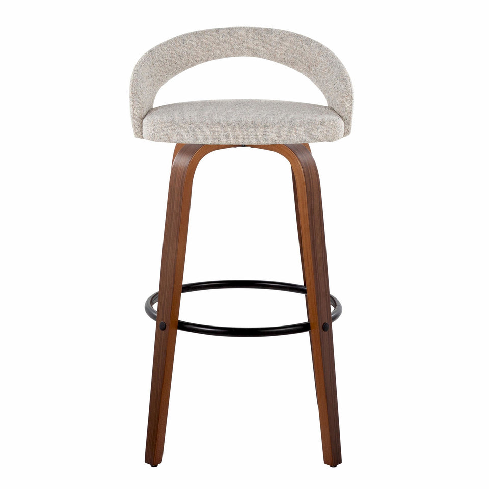 Grotto Upholstered 30" Fixed-Height Barstool - Set of 2