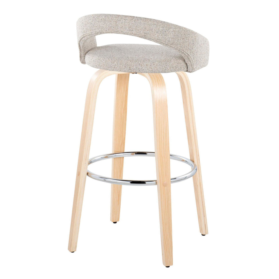 Grotto Upholstered 30" Fixed-Height Barstool - Set of 2