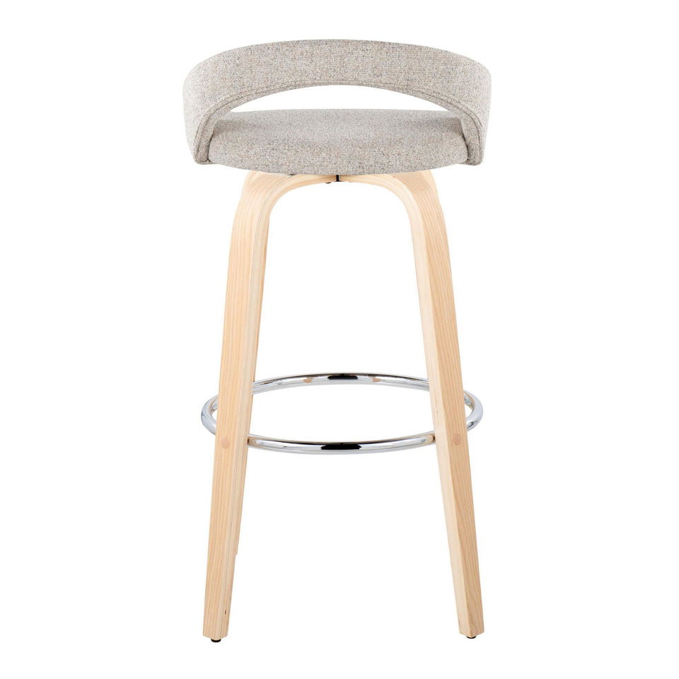Grotto Upholstered 30" Fixed-Height Barstool - Set of 2