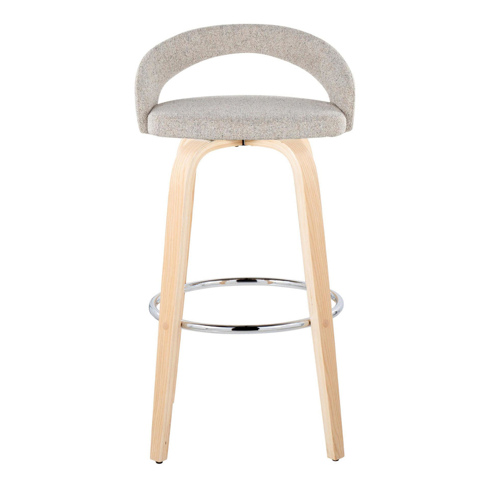 Grotto Upholstered 30" Fixed-Height Barstool - Set of 2