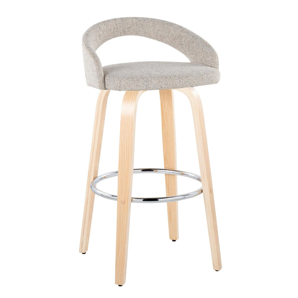 Grotto Upholstered 30" Fixed-Height Barstool - Set of 2