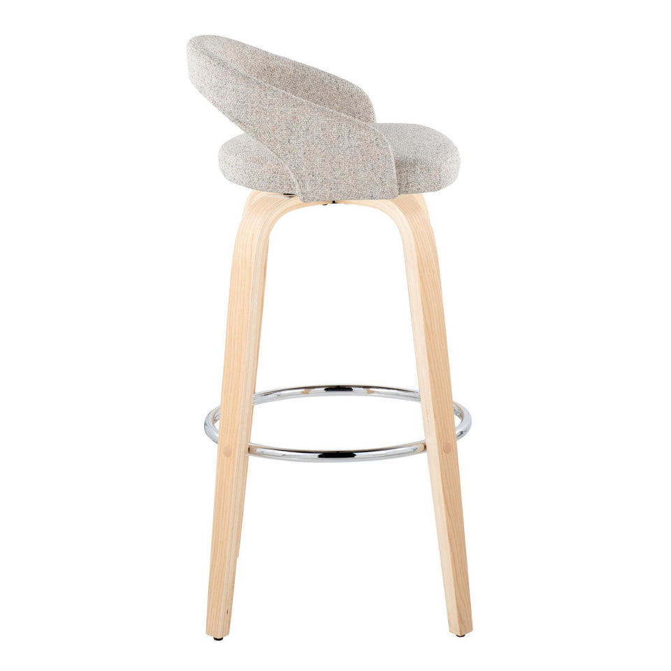 Grotto Upholstered 30" Fixed-Height Barstool - Set of 2